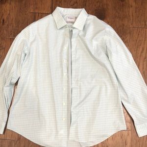 Goodfellow  mint green plaid button down XXL